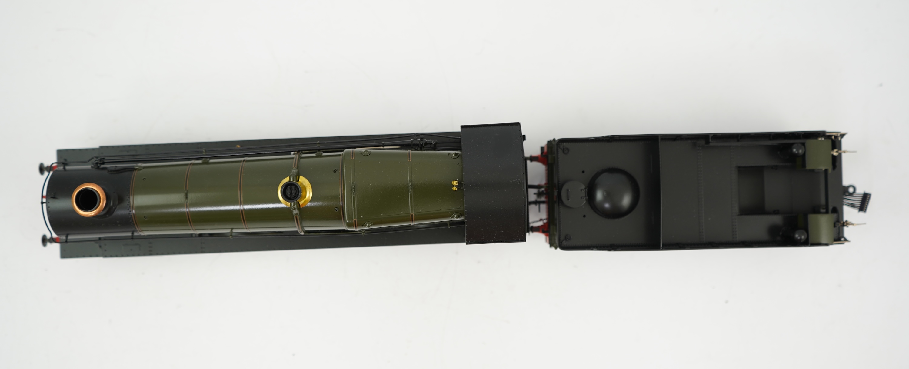 An 0 gauge Masterpiece Models model of GWR Saint Class, 2905, 4-6-0 tender locomotive, powered for two rail operation, with original box, accessories, instruction booklet and other paperwork.